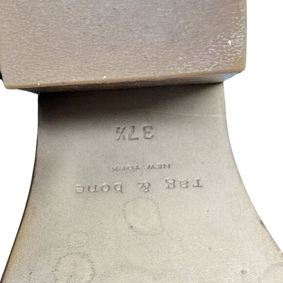 Rag and Bone Harrow Suede Booties gray ankle boots size 7.5 37.5 belted - Picture 11 of 12